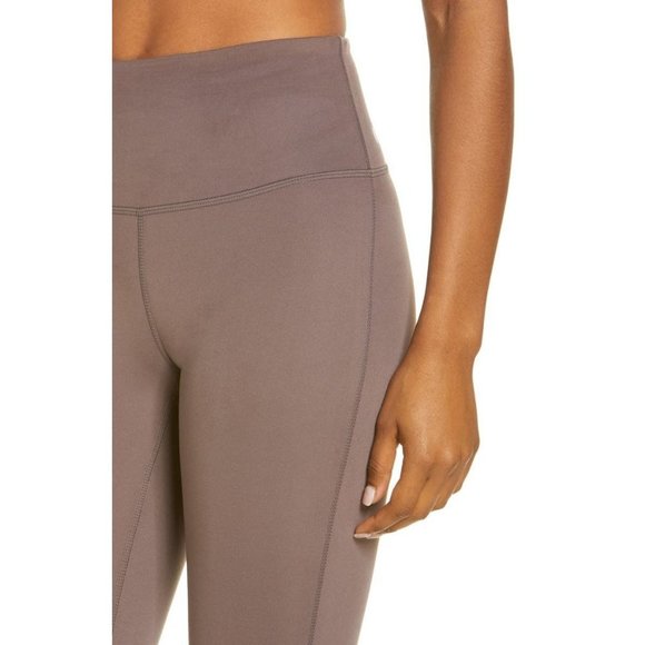 Zella Studio Lite High Waist Capri Crop Leggings Grey Sparrow X-Small 0-2 NEW - Picture 4 of 10